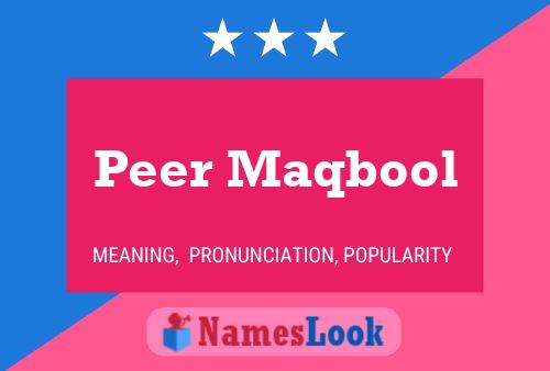 Peer Maqbool Name Poster