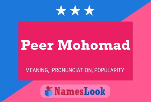 Peer Mohomad Name Poster