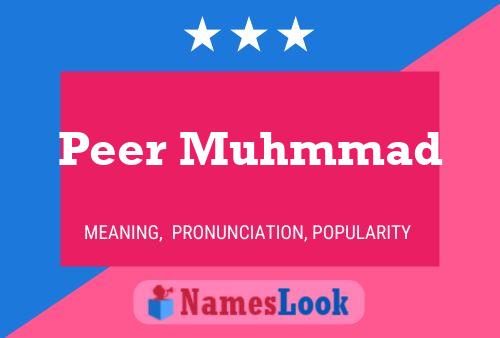 Peer Muhmmad Name Poster