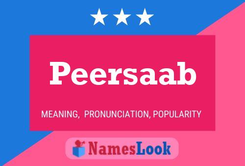 Peersaab Name Poster