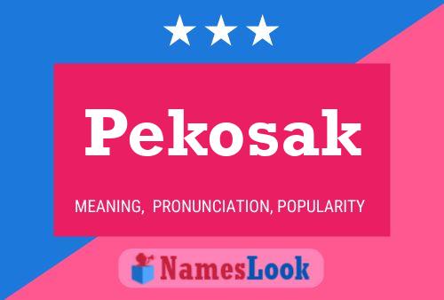 Pekosak Name Poster