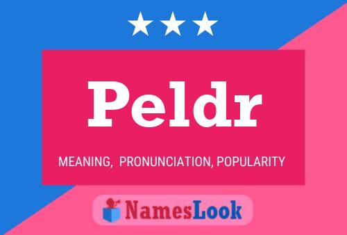 Peldr Name Poster