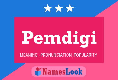 Pemdigi Name Poster