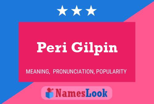 Peri Gilpin Name Poster