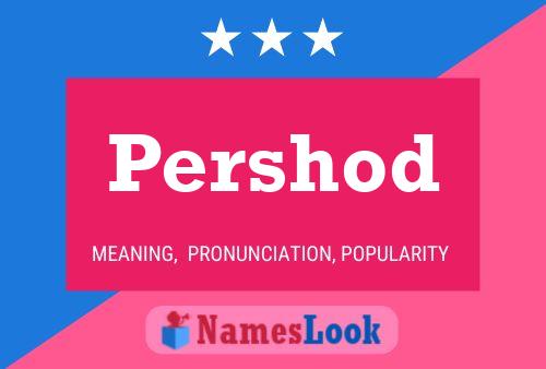 Pershod Name Poster