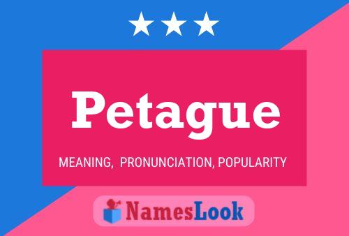 Petague Name Poster