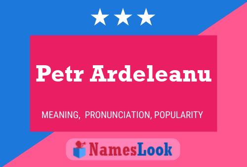 Petr Ardeleanu Name Poster