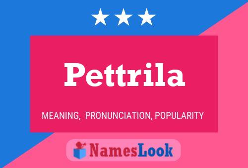 Pettrila Name Poster