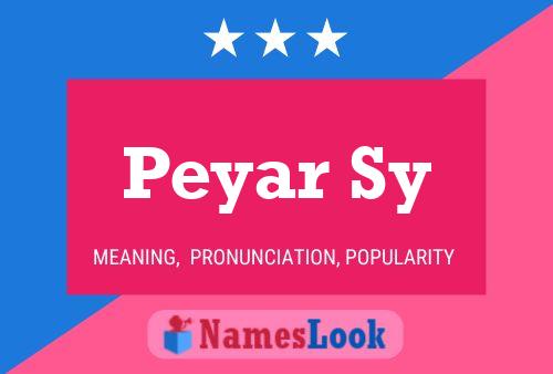 Peyar Sy Name Poster