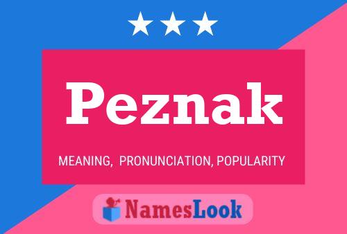 Peznak Name Poster