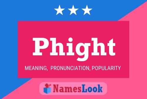 Phight Name Poster