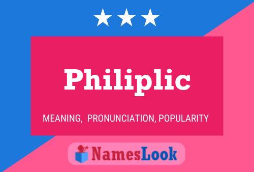 Philiplic Name Poster