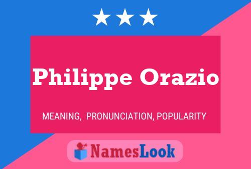 Philippe Orazio Name Poster