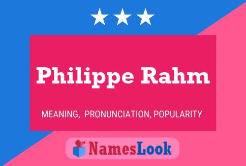 Philippe Rahm Name Poster