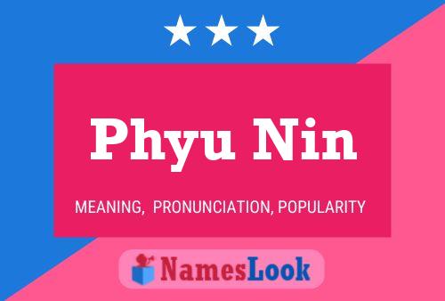 Phyu Nin Name Poster