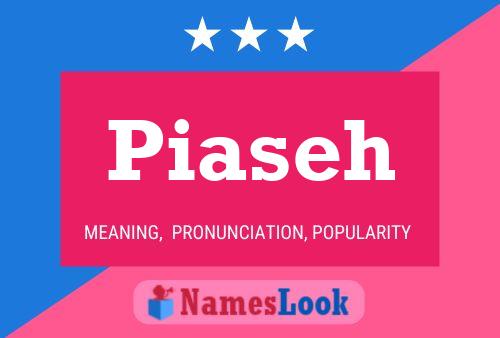 Piaseh Name Poster