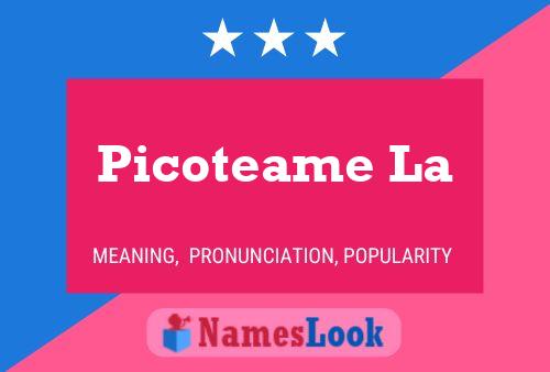 Picoteame La Name Poster