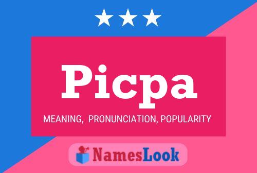 Picpa Name Poster