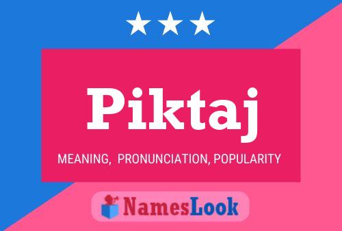 Piktaj Name Poster