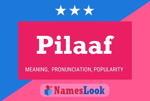 Pilaaf Name Poster