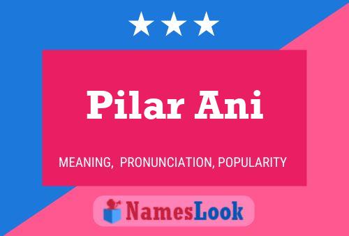 Pilar Ani Name Poster