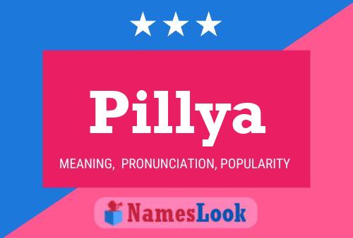 Pillya Name Poster