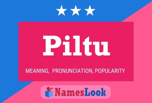 Piltu Name Poster