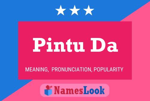 Pintu Da Name Poster