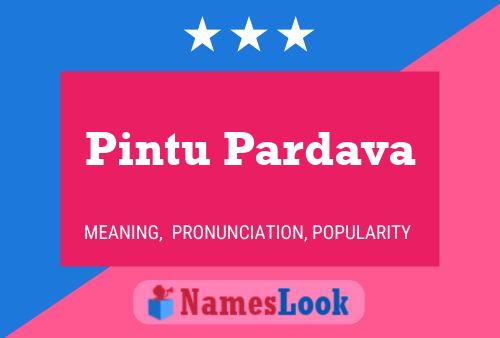 Pintu Pardava Name Poster