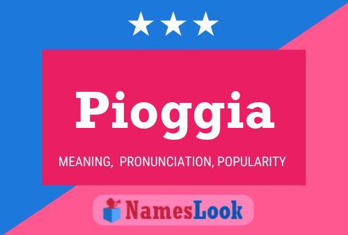 Pioggia Name Poster