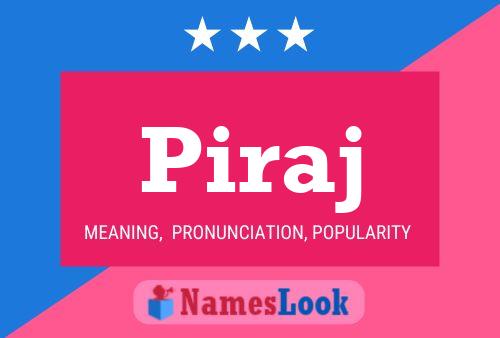 Piraj Name Poster