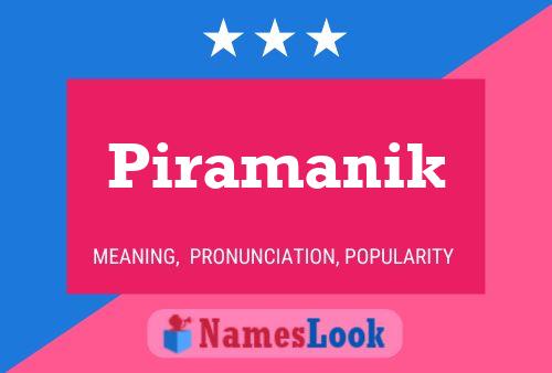 Piramanik Name Poster