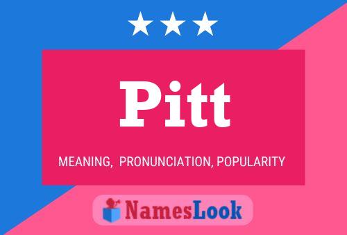 Pitt Name Poster