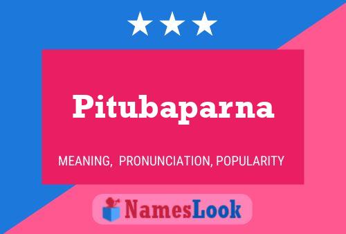 Pitubaparna Name Poster