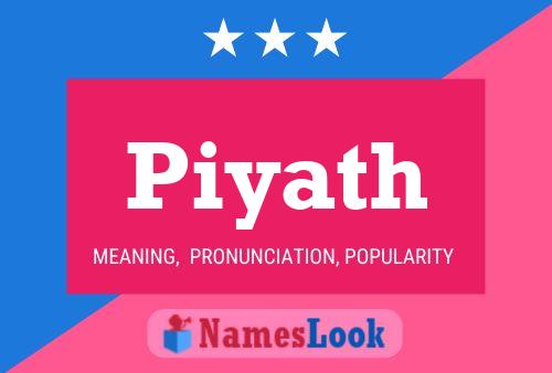 Piyath Name Poster