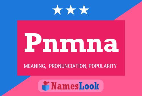 Pnmna Name Poster