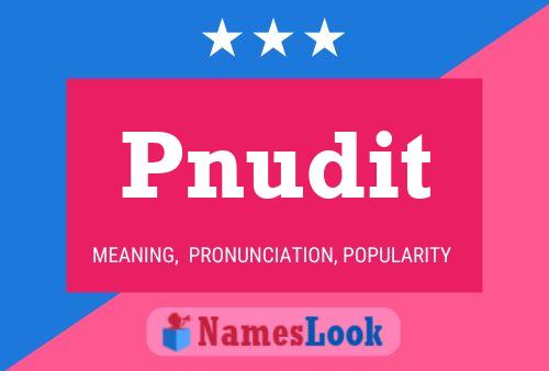 Pnudit Name Poster