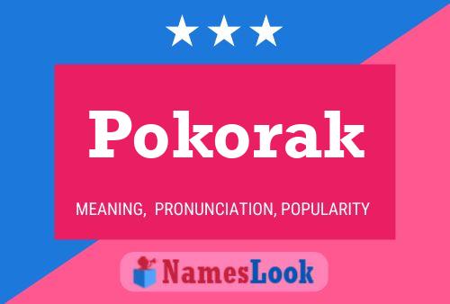 Pokorak Name Poster