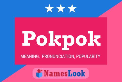 Pokpok Name Poster