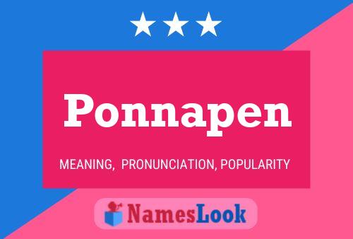 Ponnapen Name Poster