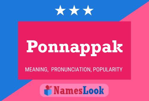 Ponnappak Name Poster