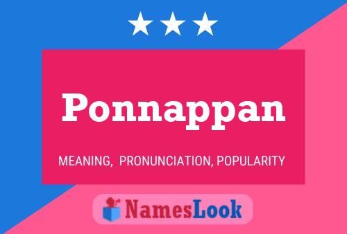 Ponnappan Name Poster