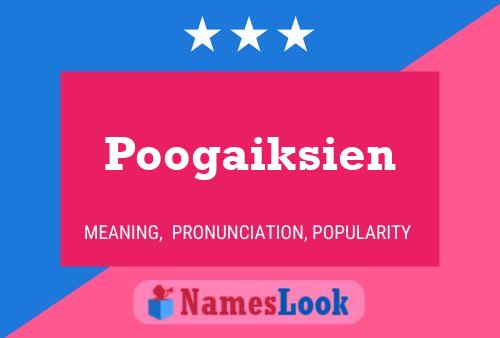 Poogaiksien Name Poster