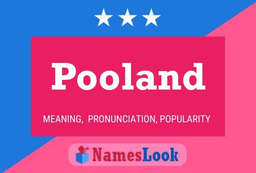 Pooland Name Poster