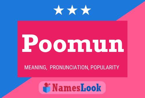 Poomun Name Poster