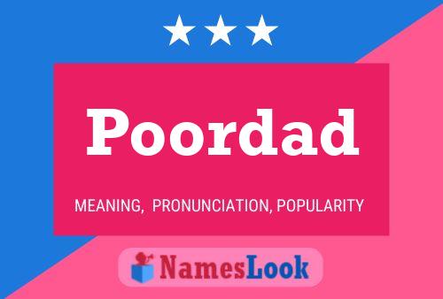 Poordad Name Poster