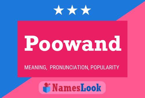 Poowand Name Poster