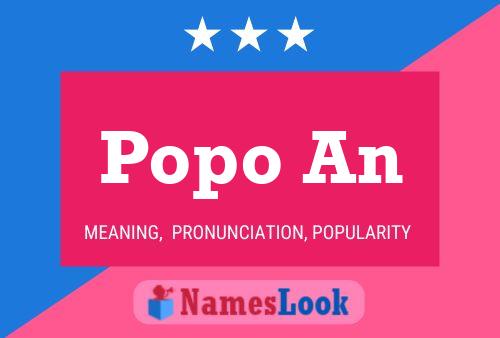 Popo An Name Poster