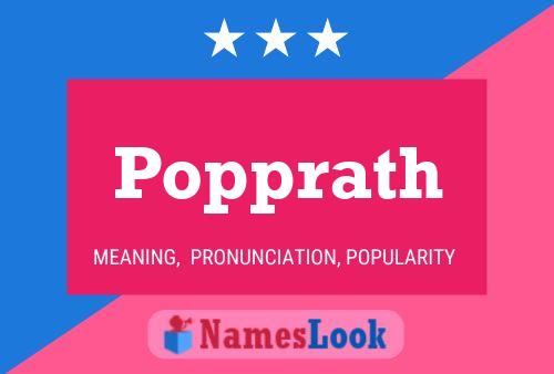 Popprath Name Poster