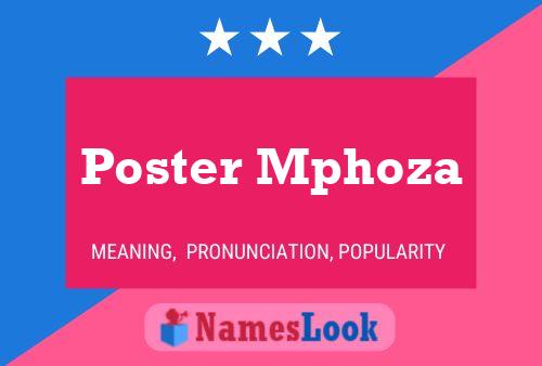 Poster Mphoza Name Poster